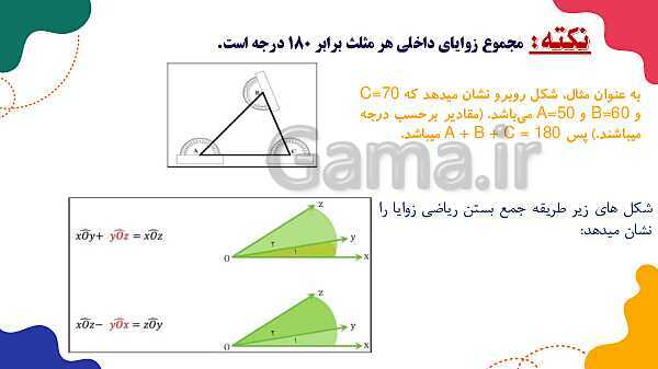 پاورپوینت آموزشی فصل 4 ریاضی هفتم: هندسه و استدلال- پیش نمایش