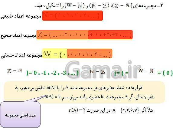 پاورپوینت حل فعالیت، کار در کلاس و تمرین‌های فصل اول ریاضی نهم: مجموعه ها- پیش نمایش