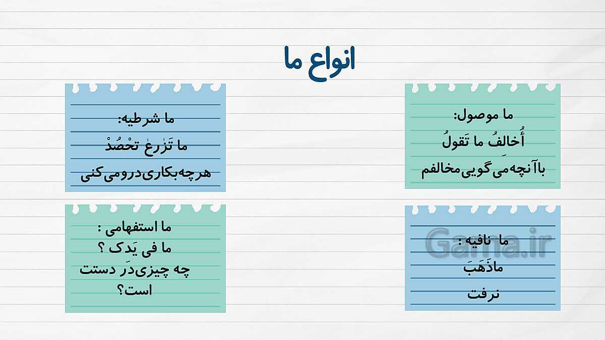 پاورپوینت قواعد درس 3 عربی 2 انسانی: اسلوب الشرط و ادواته- پیش نمایش