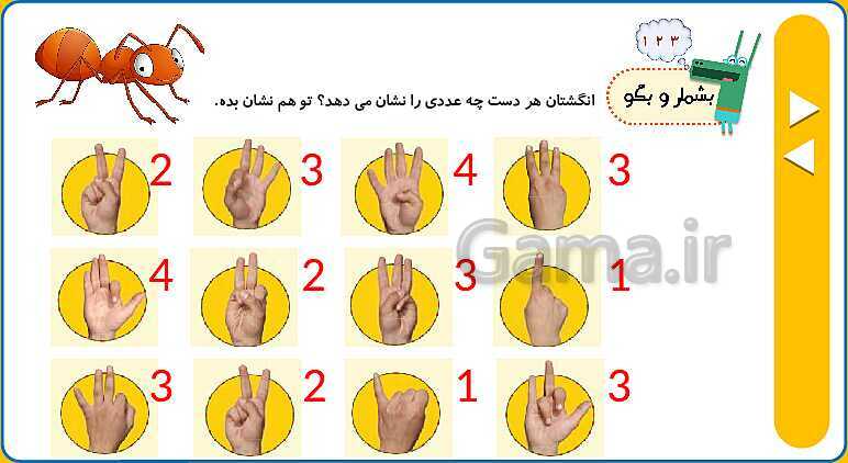 پاورپوینت انیمیشن سازی شده تم 1 ریاضی اول ابتدایی- پیش نمایش