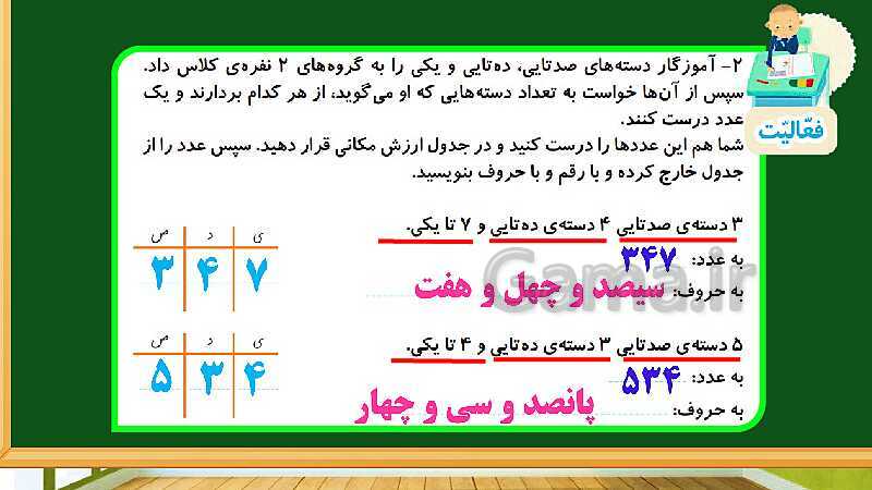 پاورپوینت آموزش فصل چهارم ریاضی دوم ابتدایی: عددهای سه رقمی - پیش نمایش