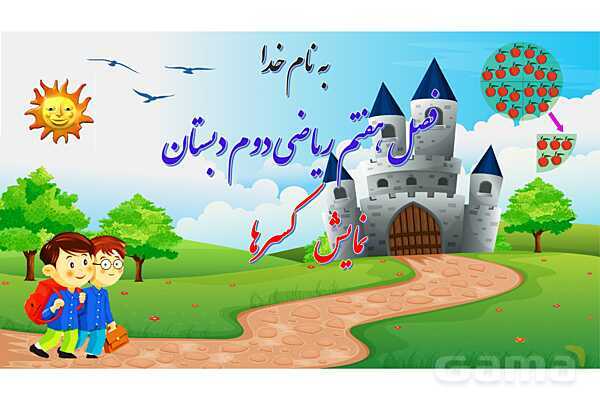 پاورپوینت آموزش فصل هفتم ریاضی دوم ابتدایی: کسر و احتمال - پیش نمایش