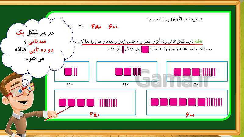 پاورپوینت آموزش فصل 1 ریاضی چهارم ابتدایی: اعداد و الگوها- پیش نمایش