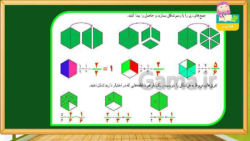 پاورپوینت آموزش فصل 2 ریاضی چهارم  ابتدایی: کسر- پیش نمایش