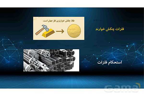 پاورپوینت کنفرانس درس 3: کاربرد فلزات در کارخانه | علوم پایه ششم- پیش نمایش