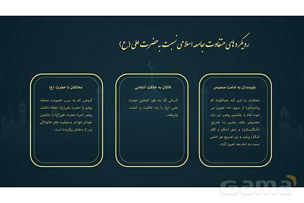 پاورپوینت تحلیل تاریخی دشمنی با حضرت علی (ع) از منابع اهل تسنن- پیش نمایش