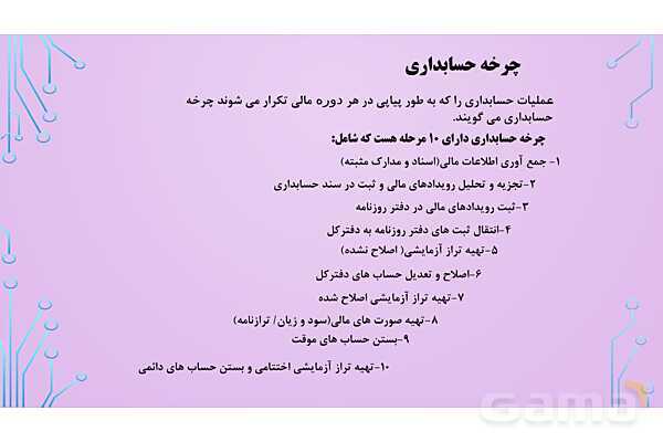 پاورپوینت تدریس فصل 3: ثبت اطلاعات مالی در سند و دفاتر حسابداری | مهارت کمک حسابدار پایه دهم رشته حسابداری مالی - پیش نمایش
