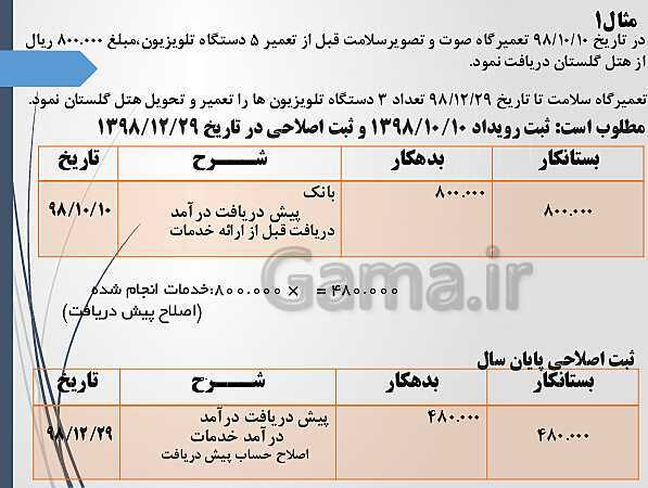 پاورپوینت تدریس فصل 4: اصلاحات (تعدیلات) | مهارت کمک حسابدار پایه دهم رشته حسابداری مالی - پیش نمایش