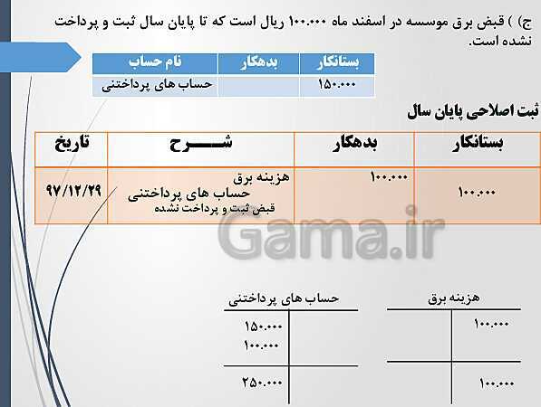 پاورپوینت تدریس فصل 4: اصلاحات (تعدیلات) | مهارت کمک حسابدار پایه دهم رشته حسابداری مالی - پیش نمایش