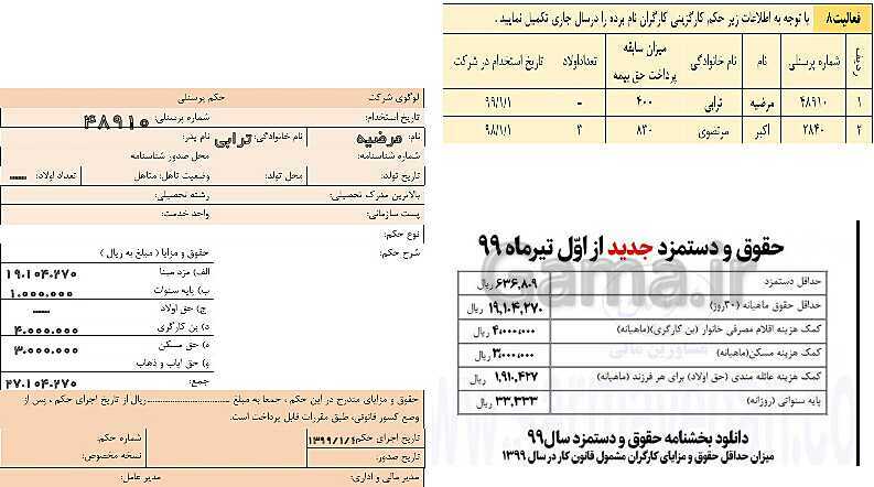 پاورپوینت تدریس فصل 12: بکارگیری مفاهیم حسابداری حقوق و دستمزد | مهارت کمک حسابدار پایه دهم رشته حسابداری مالی - پیش نمایش