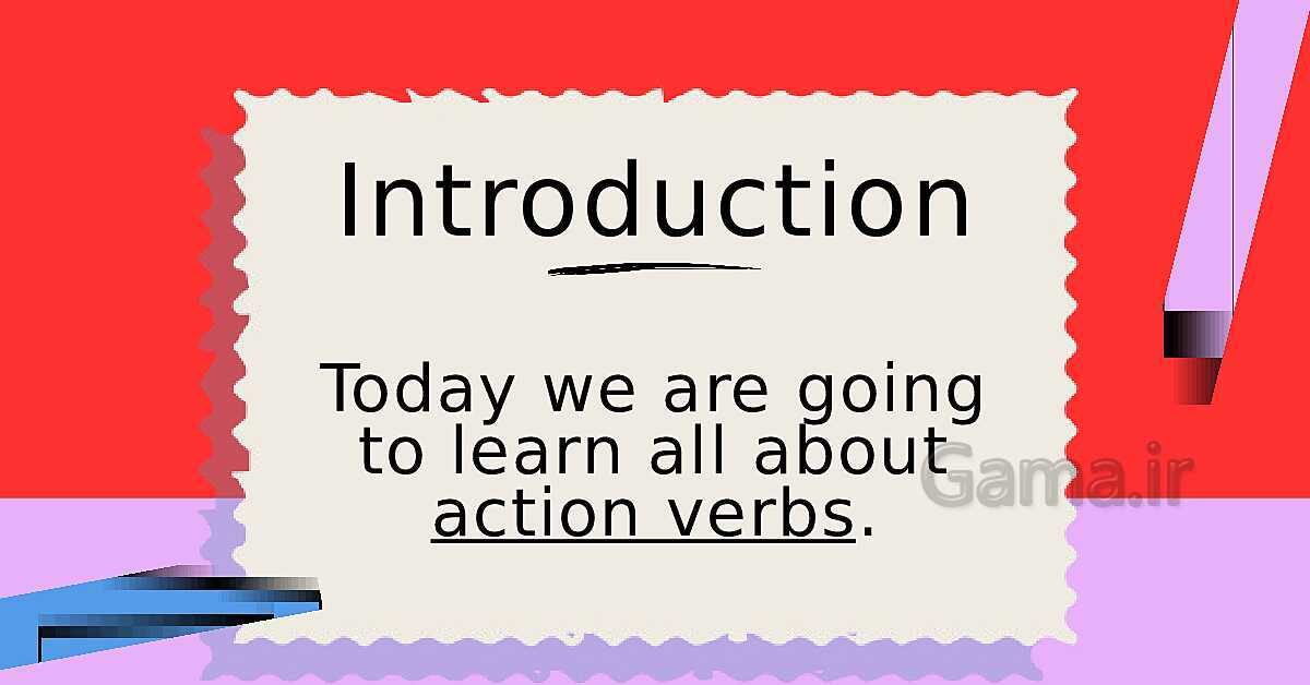 پاورپوینت Action verbs - پیش نمایش