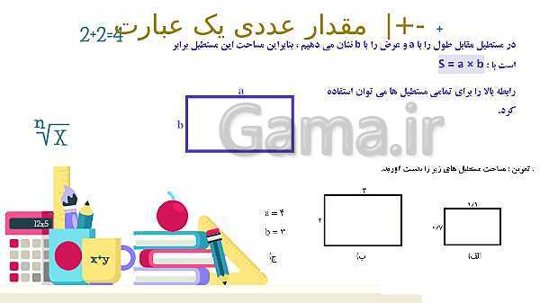 پاورپوینت آموزشی فصل 3 ریاضی هفتم: جبر و معادله- پیش نمایش