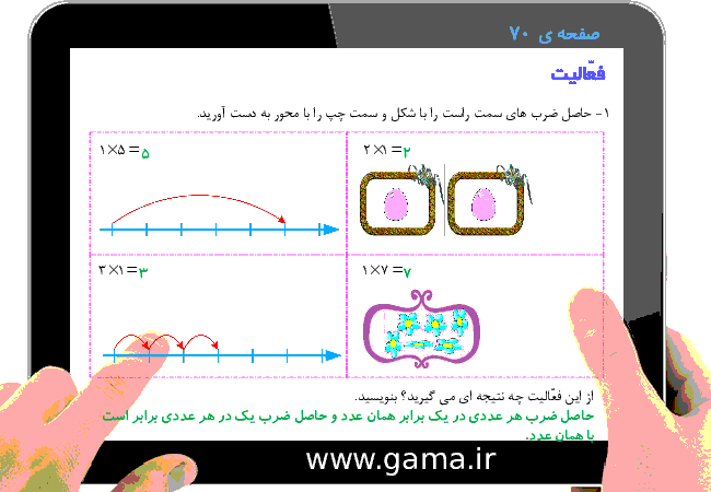 پاورپوینت تدریس و راهنمای گام به گام ریاضی سوم دبستان | فصل 4: ضرب و تقسیم (خاصیت ضرب)- پیش نمایش