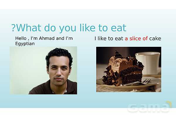 What do you like to eat or drink?- پیش نمایش