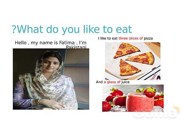 What do you like to eat or drink?- پیش نمایش