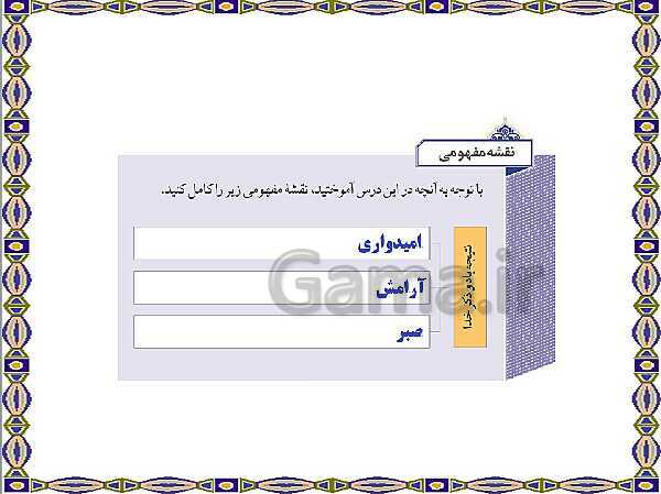 پاورپوینت و سوالات متن درس 5: با تو صبور می‌شوم | از من تا خدا (تربیت دینی هفتم)- پیش نمایش