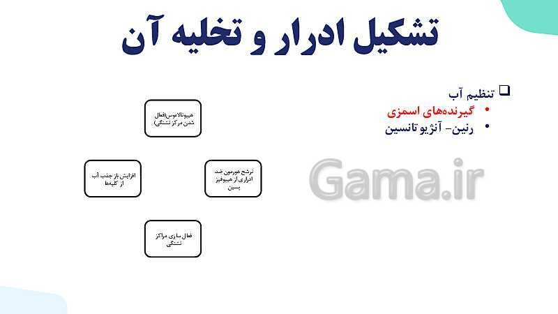 پاورپوینت گفتار 2 فصل 5 زیست دهم: تشکیل ادرار و تخلیه آن- پیش نمایش