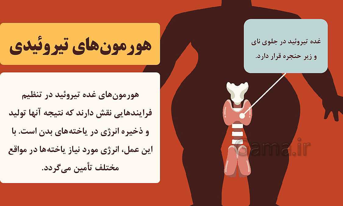 پاورپوینت آموزشی فصل 6: تنظیم هورمونی | علوم هشتم- پیش نمایش