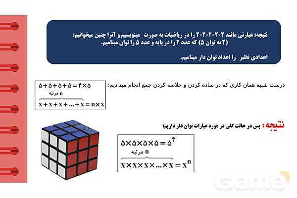 پاورپوینت آموزشی فصل 7 ریاضی هفتم؛ جذر و توان- پیش نمایش