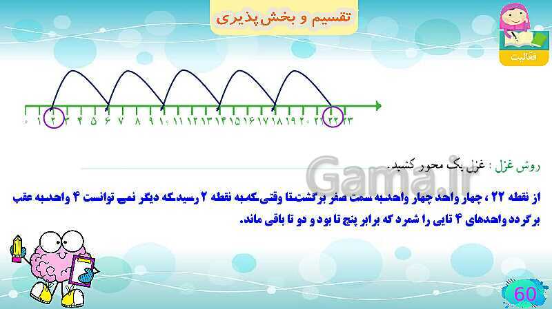 پاورپوینت فصل سوم ضرب و تقسیم قسمت 5 تقسیم و پخش پذیری- پیش نمایش