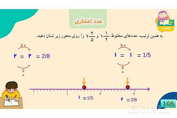 پاورپوینت فصل 5 عدد مخلوط و عدد اعشاری قسمت 3 عدد اعشاری- پیش نمایش