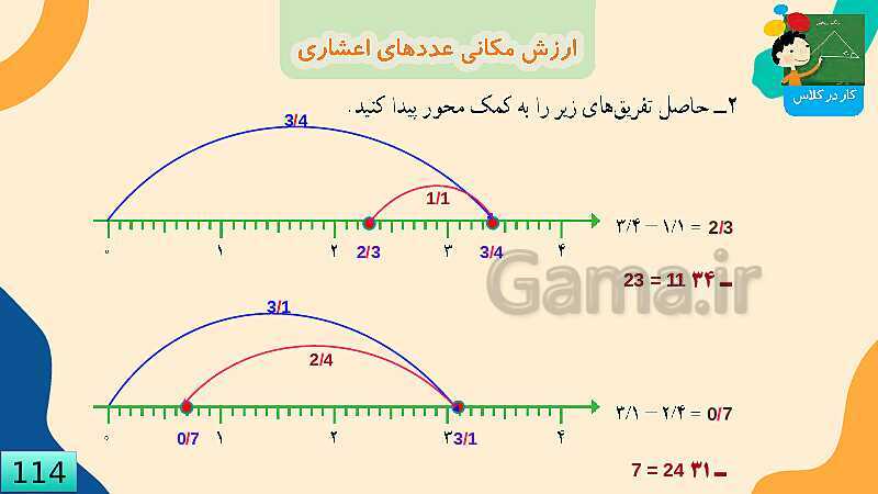 پاورپوینت فصل 5 عدد مخلوط و عدد اعشاری قسمت 5 ارزش مکانی عدد اعشاری- پیش نمایش