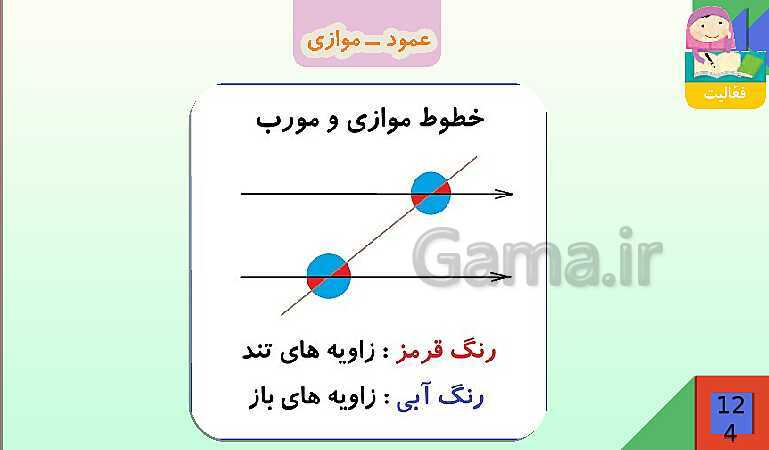 پاورپوینت فصل 6 شکل های هندسی قسمت 2 عمود ـ موازی- پیش نمایش