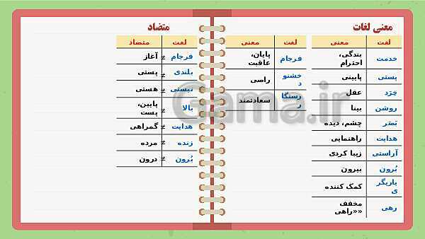 پاورپوینت تدریس فارسی ششم دبستان | نیایش- پیش نمایش