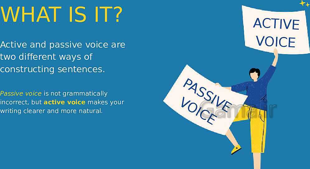 ACTIVE VOICE VS PASSIVE VOICE- پیش نمایش