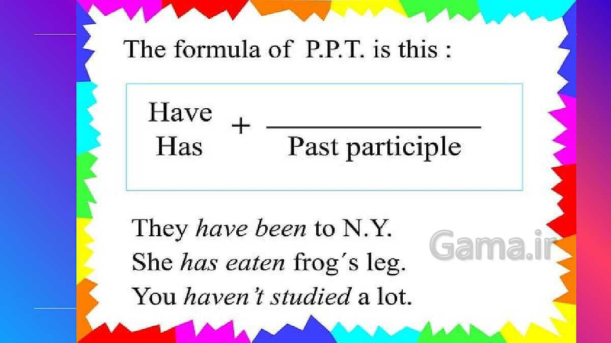 Present perfect tense - پیش نمایش