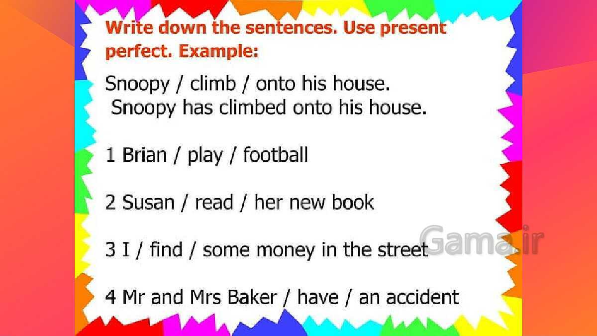 Present perfect tense - پیش نمایش