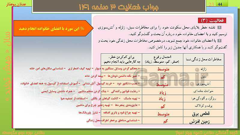 پاورپوینت درس دوازدهم: ایمنی و پیشگیری | کتاب درسی آمادگی دفاعی دهم نظری و دوازدهم فنی- پیش نمایش