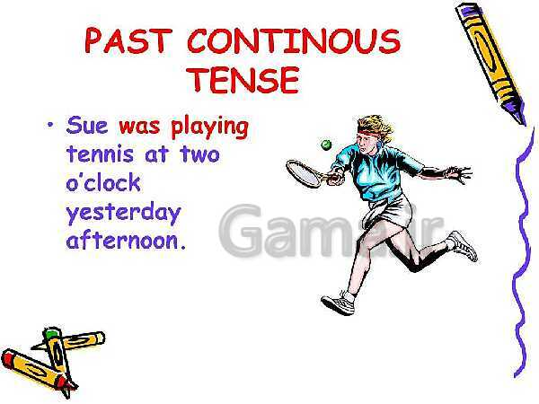 Past contentious tense and simple past - پیش نمایش