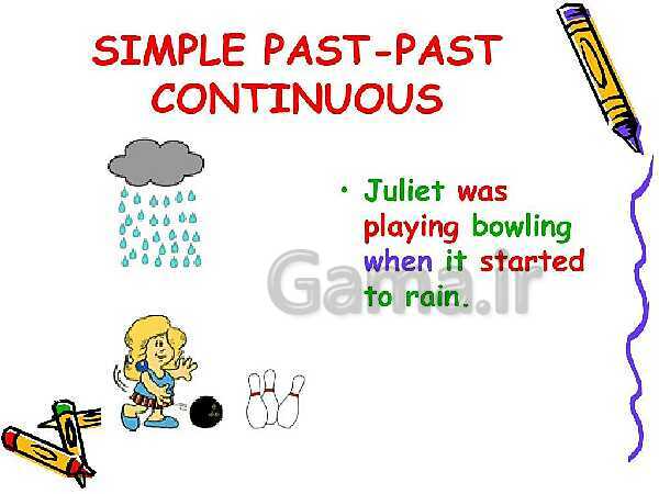 Past contentious tense and simple past - پیش نمایش