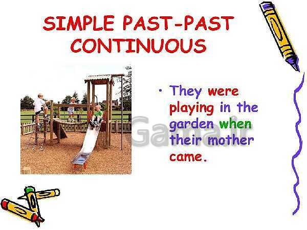 Past contentious tense and simple past - پیش نمایش