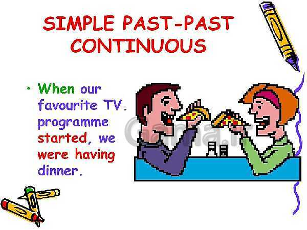 Past contentious tense and simple past - پیش نمایش