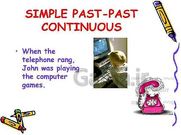 Past contentious tense and simple past - پیش نمایش