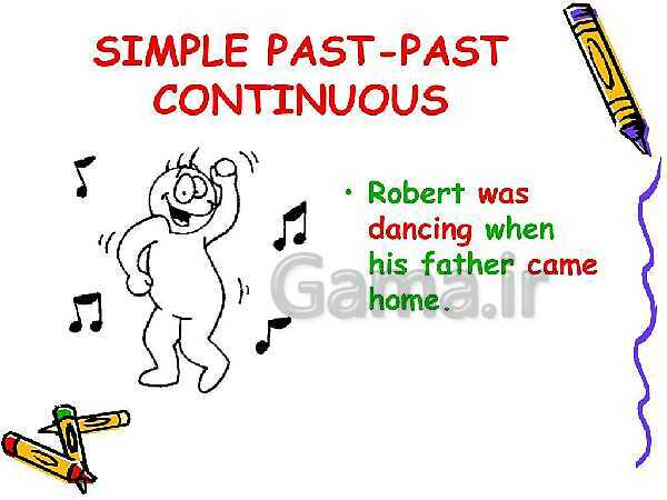 Past contentious tense and simple past - پیش نمایش