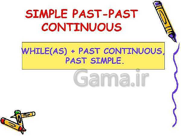 Past contentious tense and simple past - پیش نمایش