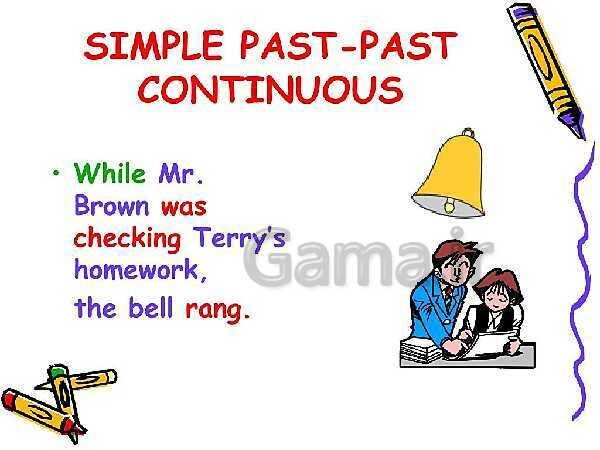 Past contentious tense and simple past - پیش نمایش