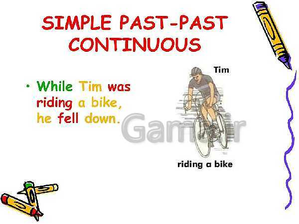 Past contentious tense and simple past - پیش نمایش