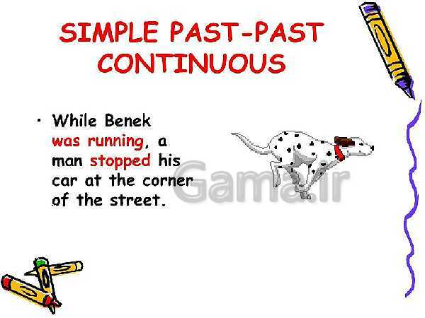 Past contentious tense and simple past - پیش نمایش