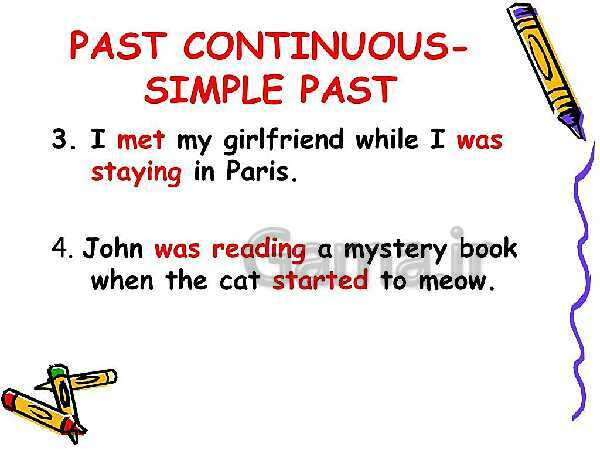 Past contentious tense and simple past - پیش نمایش