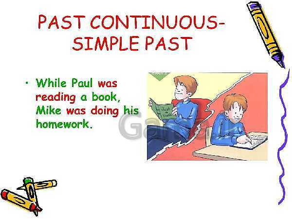 Past contentious tense and simple past - پیش نمایش