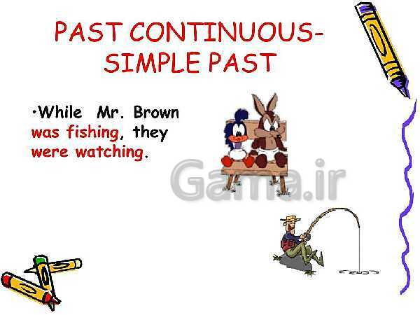 Past contentious tense and simple past - پیش نمایش