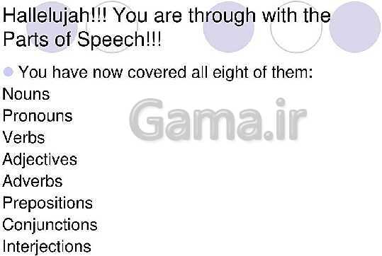 Parts of speech - پیش نمایش