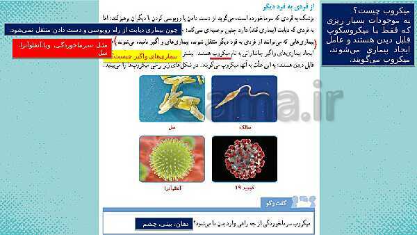 پاورپوینت علوم ششم ابتدایی - درس 13 سالم بمانیم- پیش نمایش