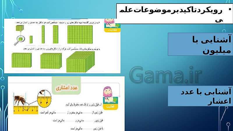 تحلیل محتوای کتاب ریاضی چهارم دبستان- پیش نمایش