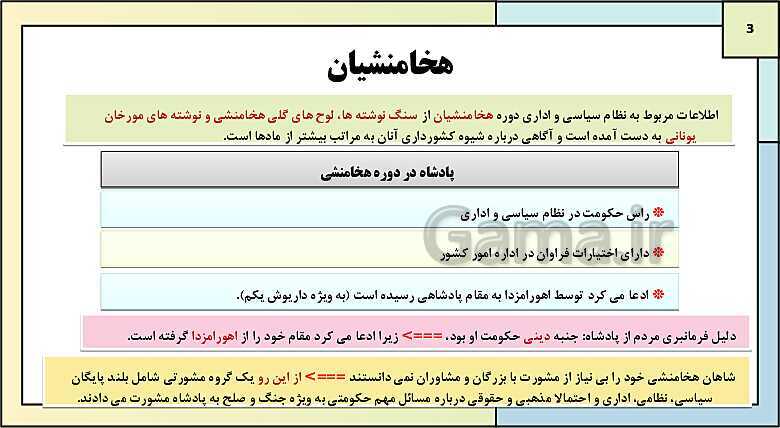 پاورپوینت تدریس درس یازدهم تاریخ دهم: آیین کشورداری- پیش نمایش