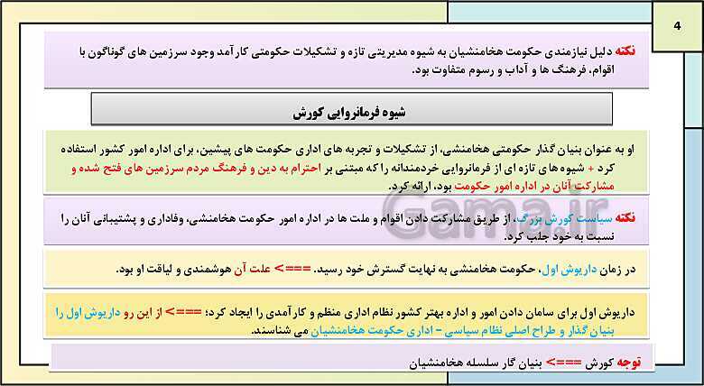 پاورپوینت تدریس درس یازدهم تاریخ دهم: آیین کشورداری- پیش نمایش